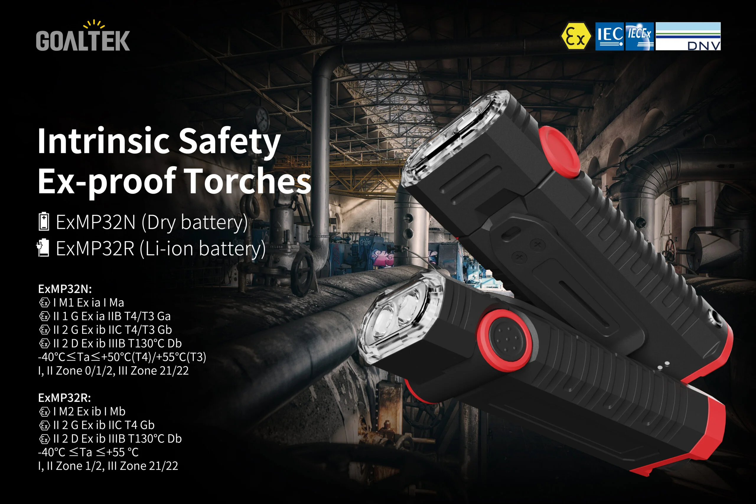 Explosion Proof Torch ExMP32R - Shenzhen Goaltek Electric Co.,Ltd